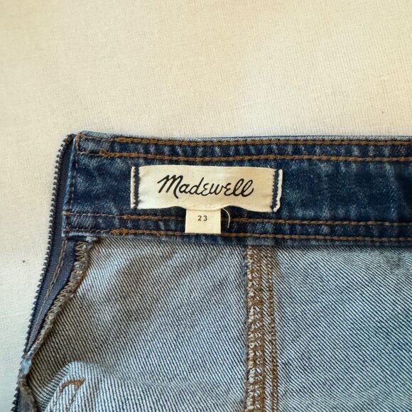 MADEWELL Denim straight skirt kick pleat and zipper in back, Size: 23W, NWOT - Picture 6 of 7